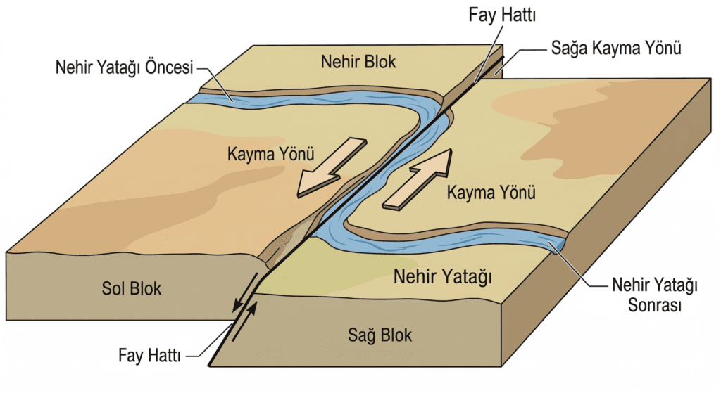 Doğrultu Atımlı Fay şeması