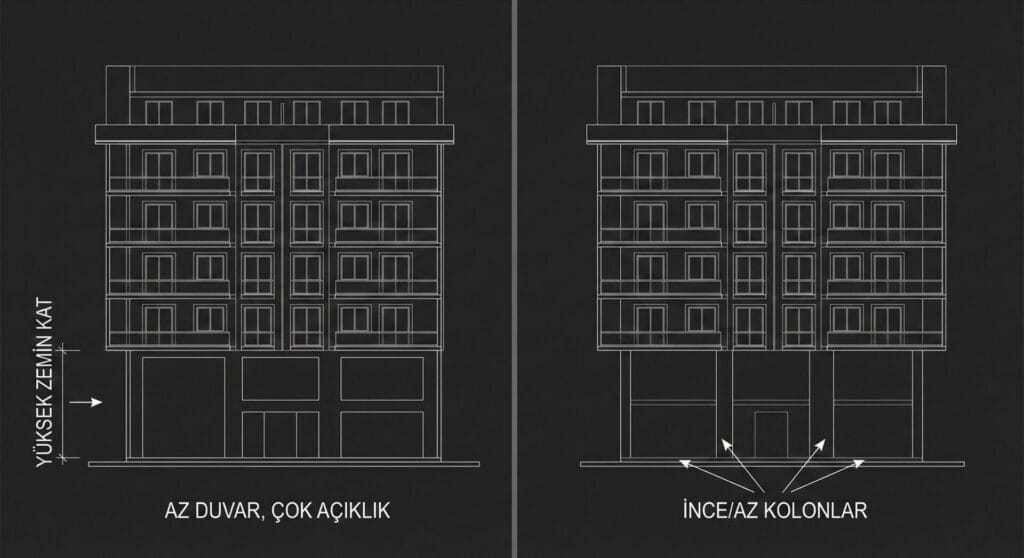 Yumuşak katta deplasman yoğunlaşması