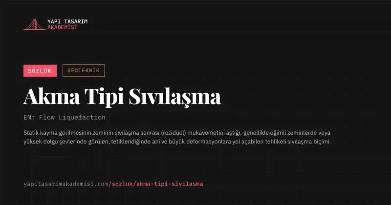 Akma Tipi Sıvılaşma