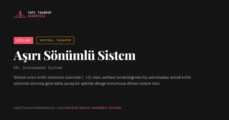 Aşırı Sönümlü Sistem
