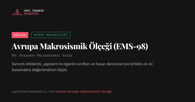 Avrupa Makrosismik Ölçeği (EMS-98)