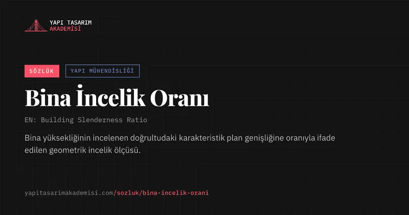 Bina İncelik Oranı
