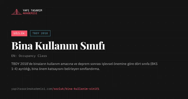Bina Kullanım Sınıfı