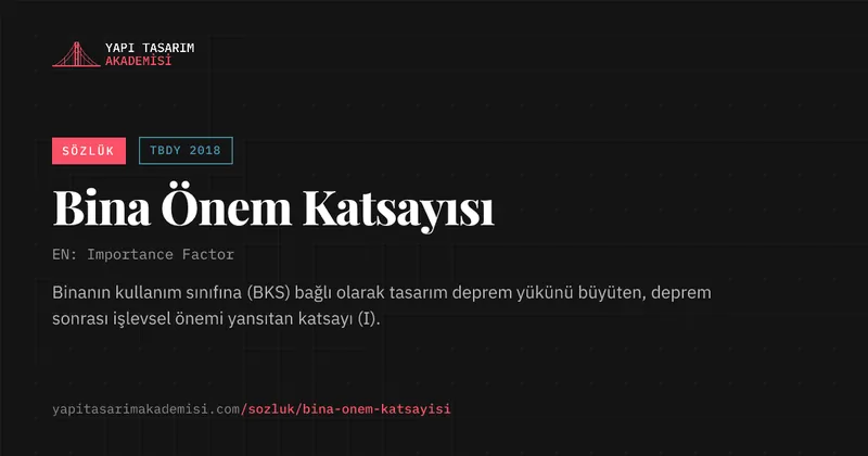 Bina Önem Katsayısı