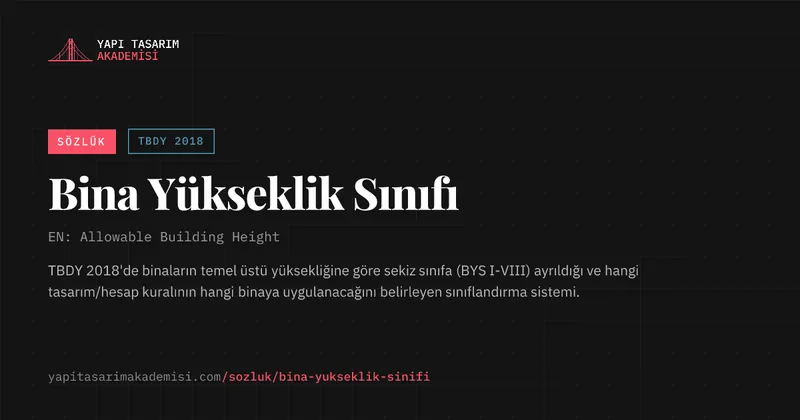 Bina Yükseklik Sınıfı