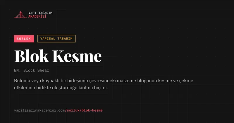 Blok Kesme