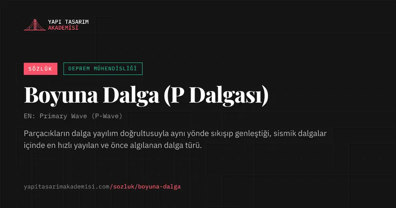 Boyuna Dalga (P Dalgası)