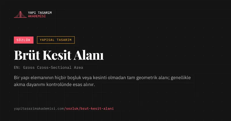Brüt Kesit Alanı