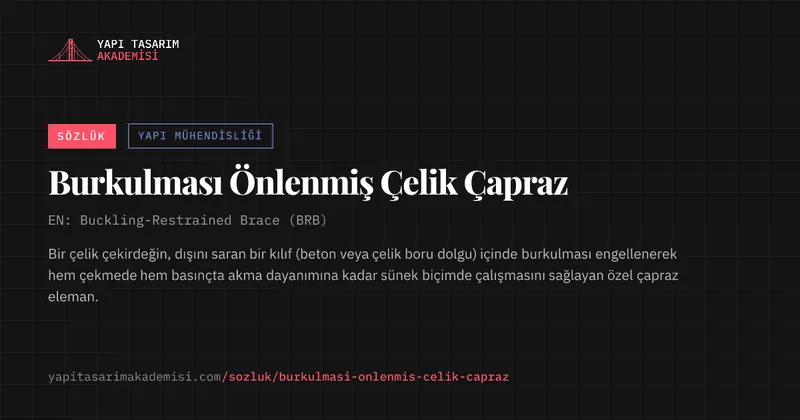 Burkulması Önlenmiş Çelik Çapraz