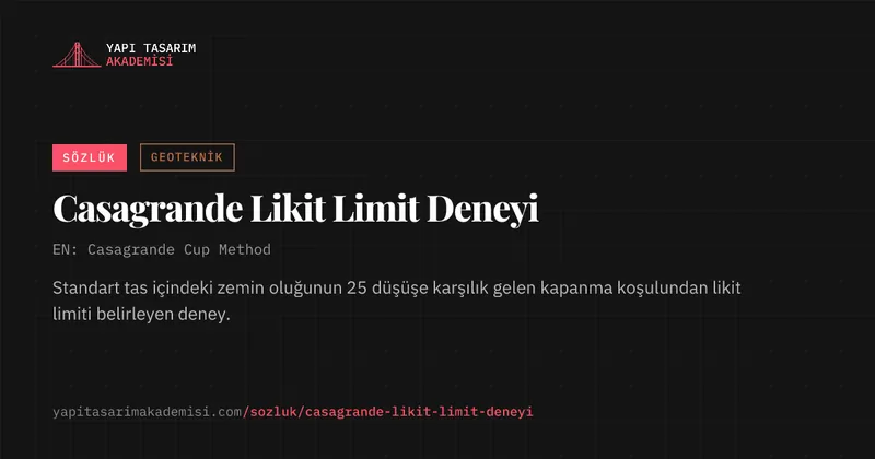 Casagrande Likit Limit Deneyi