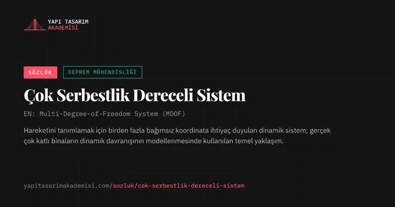 Çok Serbestlik Dereceli Sistem
