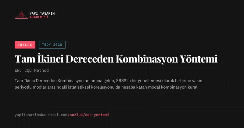 Tam İkinci Dereceden Kombinasyon Yöntemi