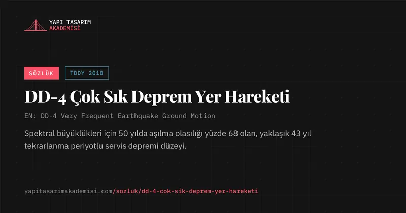 DD-4 Çok Sık Deprem Yer Hareketi