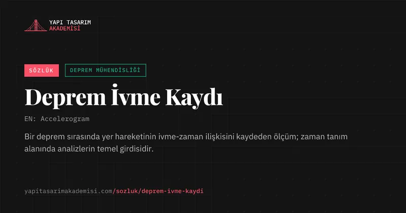Deprem İvme Kaydı
