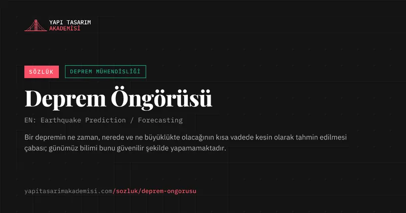 Deprem Öngörüsü