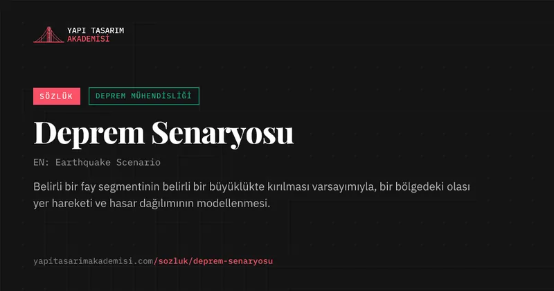 Deprem Senaryosu