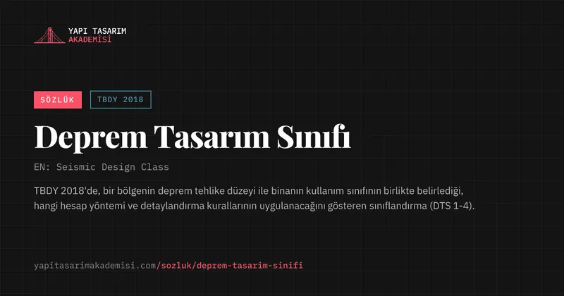 Deprem Tasarım Sınıfı