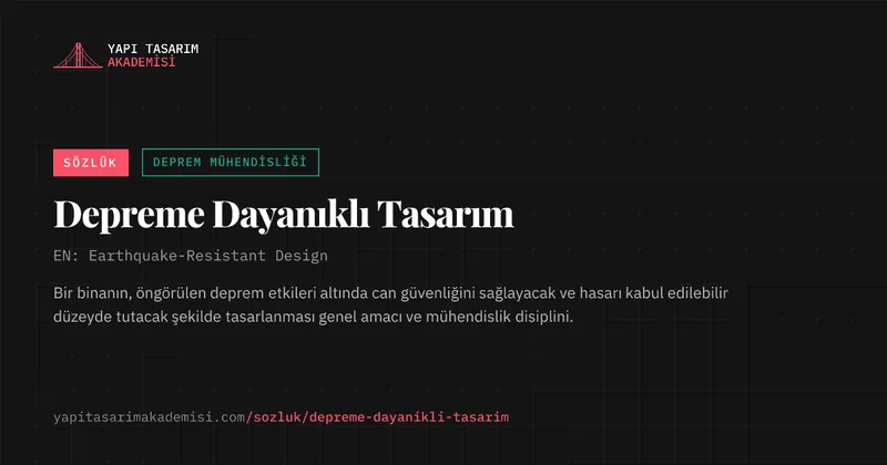 Depreme Dayanıklı Tasarım