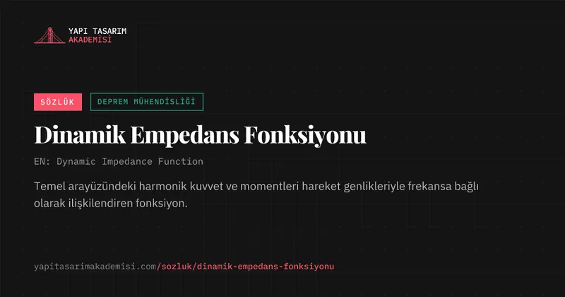 Dinamik Empedans Fonksiyonu