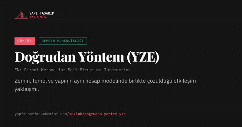 Doğrudan Yöntem (YZE)