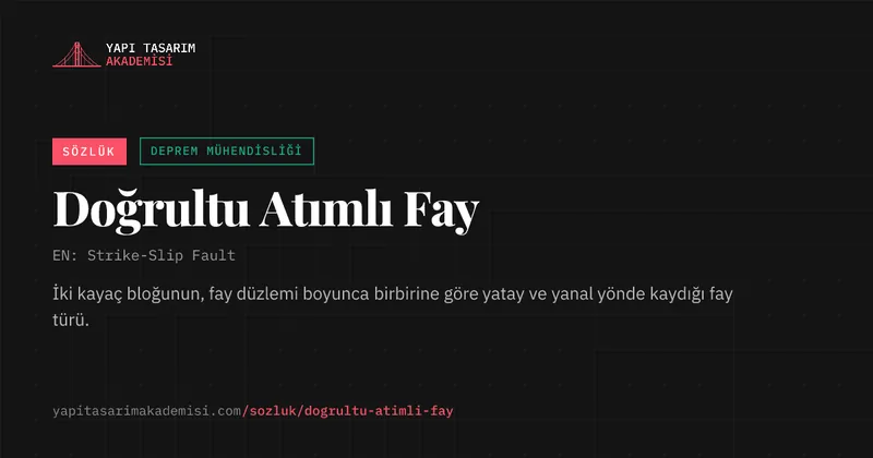 Doğrultu Atımlı Fay