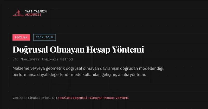 Doğrusal Olmayan Hesap Yöntemi