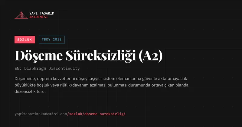 Döşeme Süreksizliği (A2)
