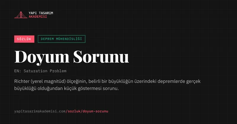 Doyum Sorunu