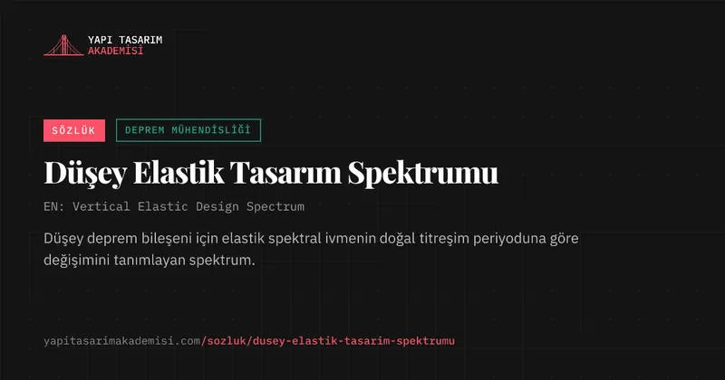 Düşey Elastik Tasarım Spektrumu