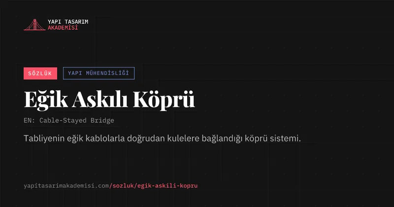 Eğik Askılı Köprü