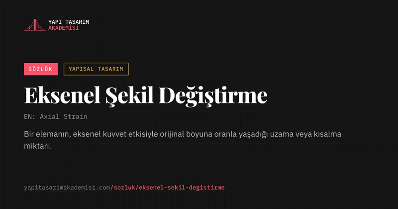 Eksenel Şekil Değiştirme