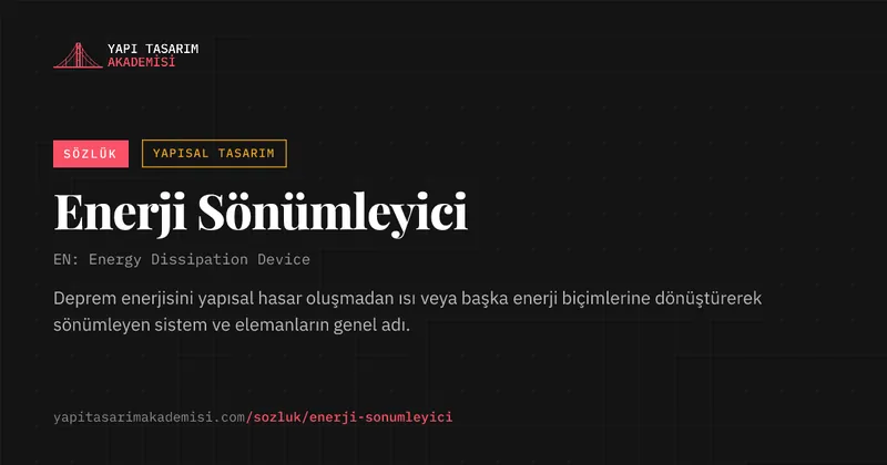 Enerji Sönümleyici