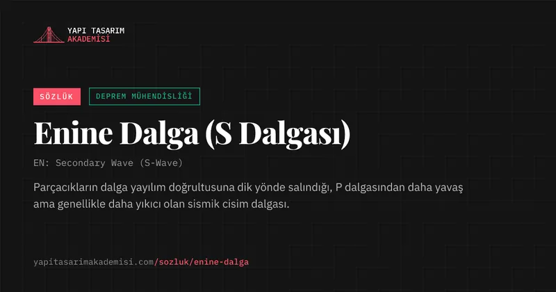 Enine Dalga (S Dalgası)