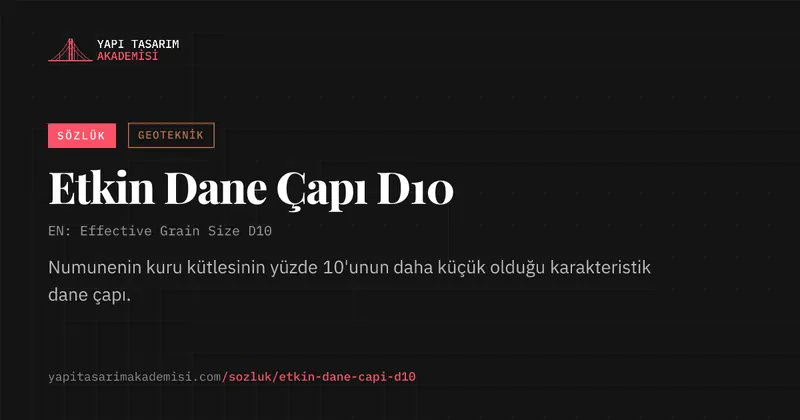 Etkin Dane Çapı D10