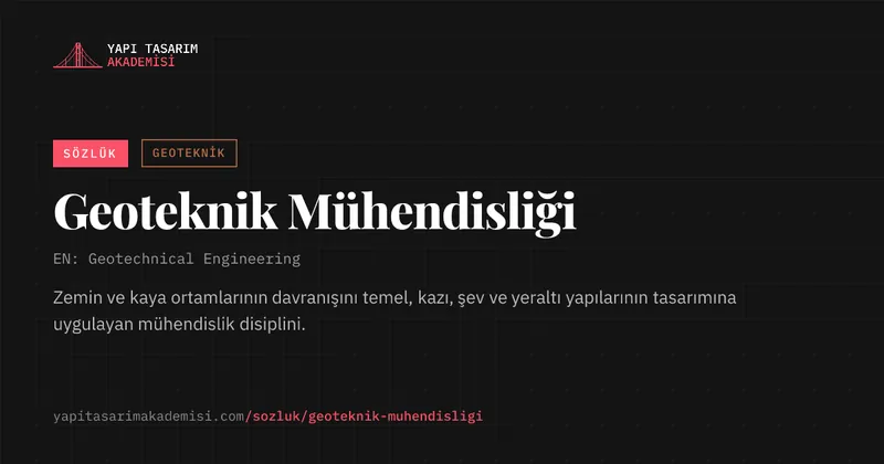 Geoteknik Mühendisliği