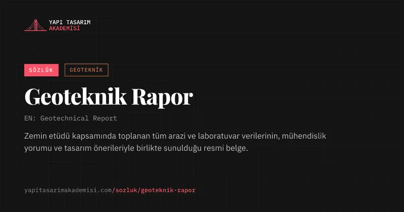 Geoteknik Rapor