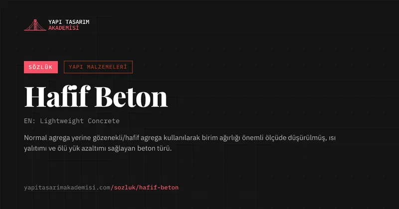 Hafif Beton