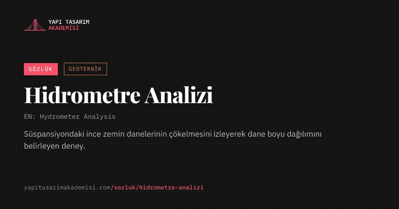 Hidrometre Analizi