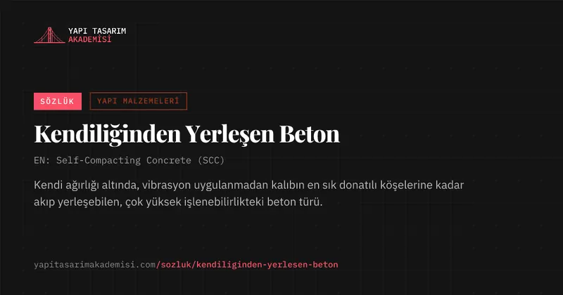 Kendiliğinden Yerleşen Beton