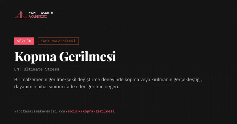 Kopma Gerilmesi