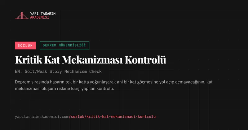 Kritik Kat Mekanizması Kontrolü