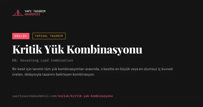 Kritik Yük Kombinasyonu