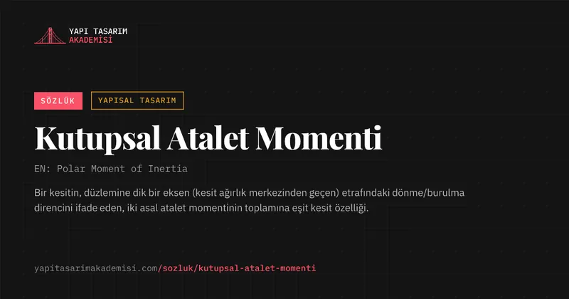 Kutupsal Atalet Momenti