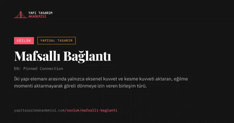 Mafsallı Bağlantı