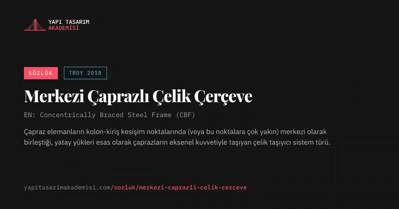 Merkezi Çaprazlı Çelik Çerçeve