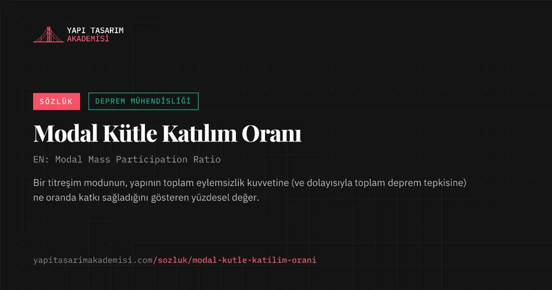 Modal Kütle Katılım Oranı
