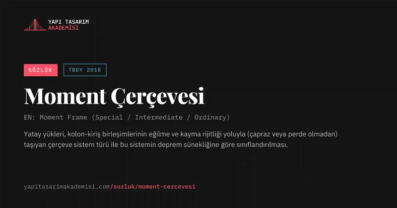 Moment Çerçevesi