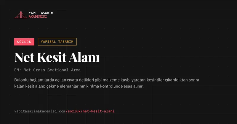Net Kesit Alanı