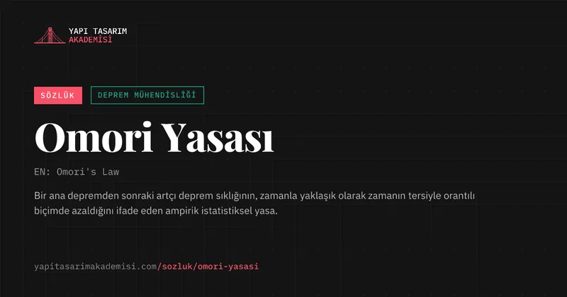 Omori Yasası