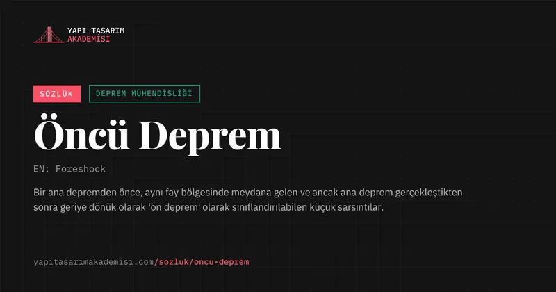 Öncü Deprem